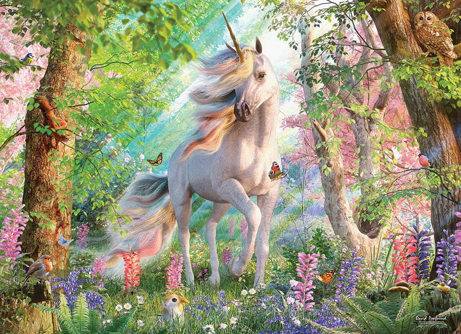 Cobble Hill Unicorn In The Woods Jigsaw Puzzle