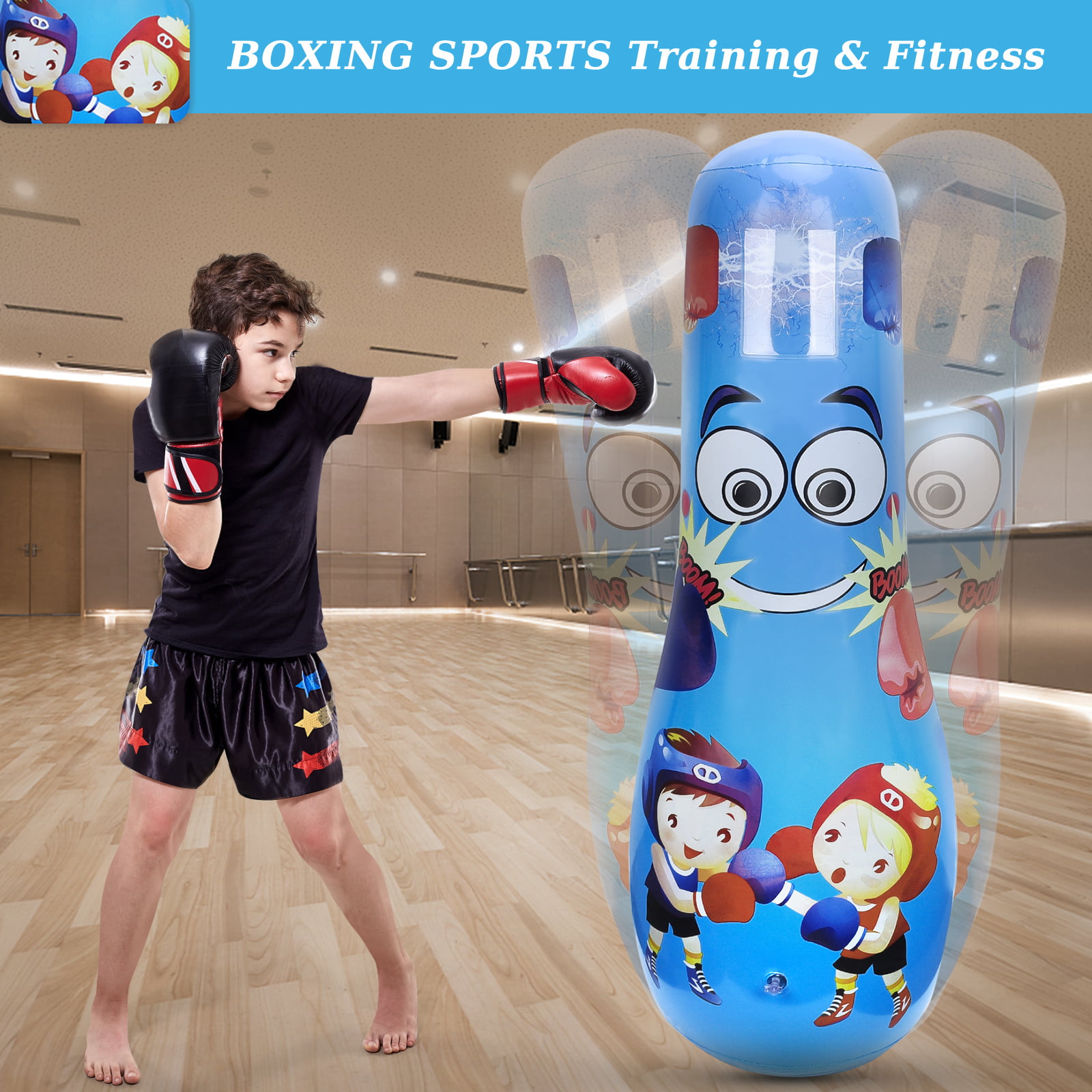 Punching Bag Boxing Sandbag Mountable Empty Sports Indoor Punching Training 