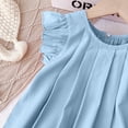 thumbnail image 5 of EnJoCho Toddler Baby Girl Dress Summer Cotton Linen Ruffl𝖾 Halte𝗋 Sleeveless Kids Casual Beach Par𝗍y Dresses 2-7 Years Toddler Summer Sleeveless 𝖲undress, 5 of 6