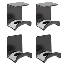 Liboer 4 Pack Sturdy Gaming Headset Hanger, Wall-Mounted, Under-Desk,Headphone Holder, Adhesive No Drilling Headset Stand, Space-Saving Design for Gamers & Home Office