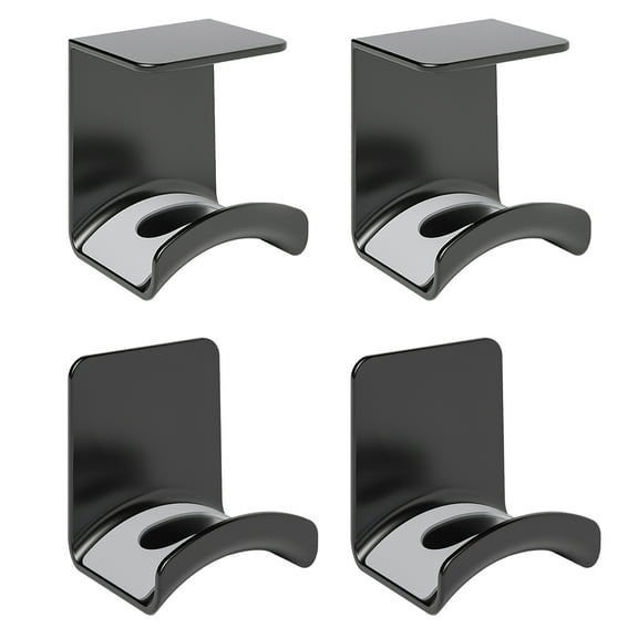 Liboer 4 Pack Sturdy Gaming Headset Hanger, Wall-Mounted, Under-Desk,Headphone Holder, Adhesive No Drilling Headset Stand, Space-Saving Design for Gamers & Home Office