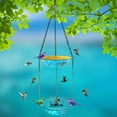 thumbnail image 4 of Mmeneyy 9.25 Inch Hanging Bird Bath Glass Bird Bath Hummingbird Outdoor Bird Feeder For Garden Yard Decoration, 4 of 5