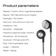 thumbnail image 3 of JCALLY EP01 Auriculares con cable de 3,5 mm Auriculares de música de cabeza plana Inteligente, 3 of 8