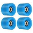 thumbnail image 1 of Unique Bargains Roues de Longboard 60 mm avec Roulements ABEC-11 Roues de Rue pour Planches à Roulettes Cruiser 80 A, Bleu Doré, Lot de 4, 1 of 4