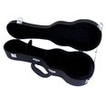 thumbnail image 1 of Deluxe Hardshell Ukulele Case with Plush Lining - Soprano - Black, 1 of 3