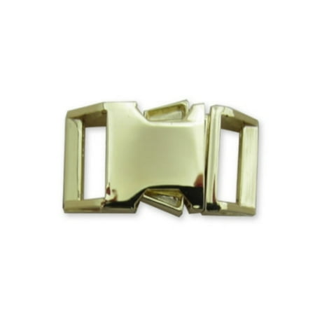 Release Finish (Paracord Planet Polished Metal Side Release Buckles – Nickel, Brass, or Black Finishes – Packs of 5, 10, and 25 – Made in)
