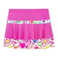thumbnail image 4 of Linjinx Kids Girls Tennis Golf Skirt with Built-in Shorts Pleated Skort Athletic Sports Running Dance Hot Pink 14, 4 of 6