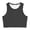 Black, variant on XINXIAOO Girls Orange Crop Tank Tops Breathable Workout Sleeveless Dance Yoga Athletic Casual Tight Kids 6-8 Years
