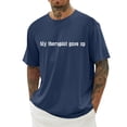 thumbnail image 2 of Xlt T Shirts for Men Tall White Classic Loose Fit Crewneck Going Out Tees Solid Color Shirt Casual Short Sleeve Summer Basic Tops, 2 of 5