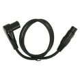 thumbnail image 2 of XLR To XLR Cable, 2.5ft XLR Balanced Wire 3 Pin Elbow Straight Plug  For Microphone For Mixer, 2 of 8