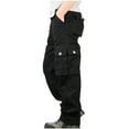 thumbnail image 3 of Pantalones largos de moda para hombre, casuales, de color sólido, con cremallera y bolsillos, elásticos, informales, para hombre., 3 of 4