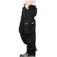 thumbnail image 3 of Pantalones largos de moda para hombre, casuales, de color sólido, con cremallera y bolsillos, elásticos, informales, para hombre., 3 of 4