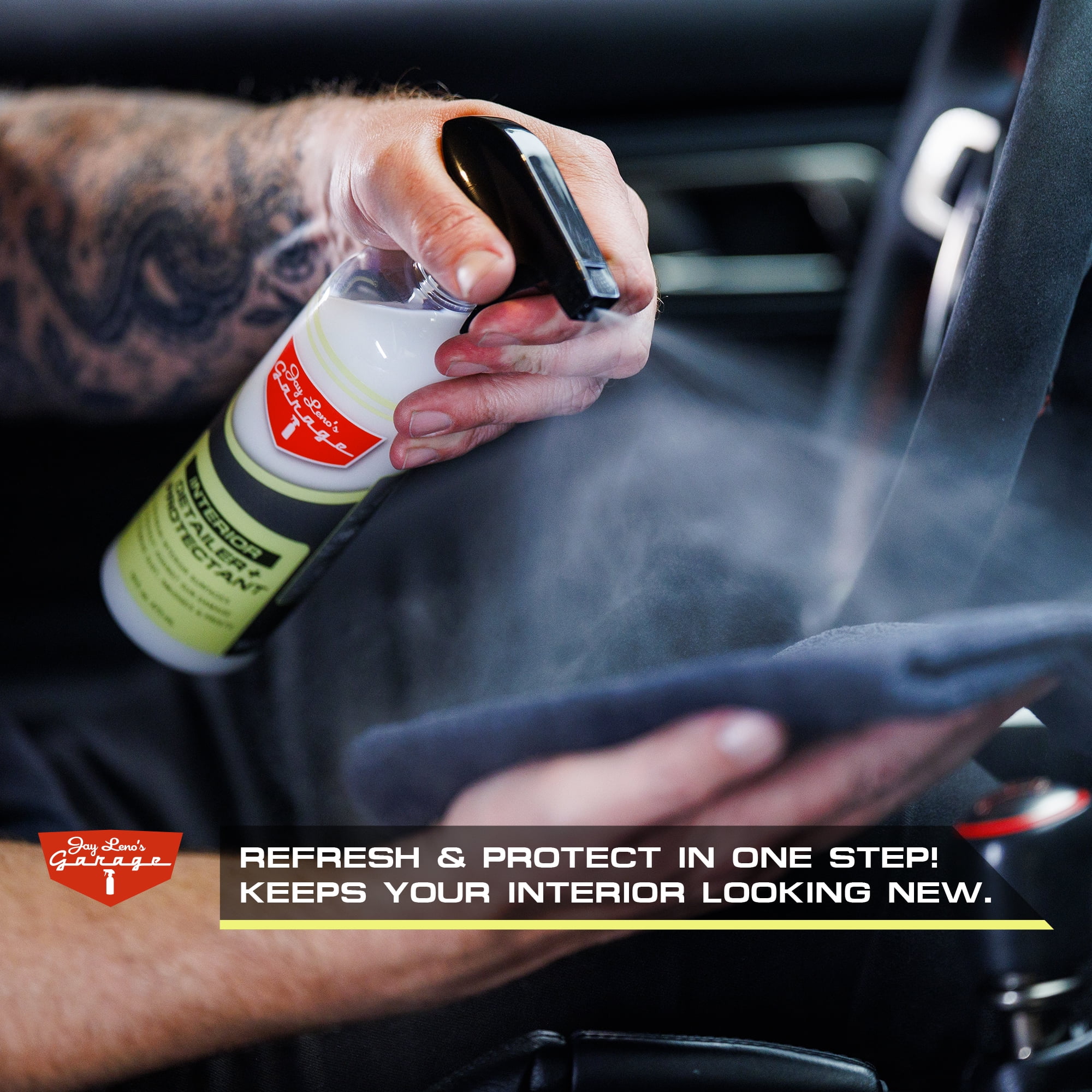 (2 pack) Jay Leno's Garage Interior Detailer (16 oz) - Clean & Protect Car Interior Surfaces