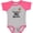 Heather and Hot Pink, variant on Multiple Sclerosis MS Research Girls Baby Bodysuit