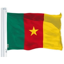 G128 – Cameroon (Cameroonian) Flag | 3x5 feet | Printed 150D – Indoor/Outdoor, Vibrant Colors, Brass Grommets, Quality Polyester, US USA Flag, Much Thicker More Durable Than 100D 75D Polyester