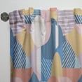 thumbnail image 3 of Designart 'Geometrical Modern Shapes Pattern' Mid-Century Modern Curtain Panel, 3 of 5