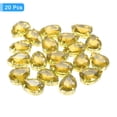 thumbnail image 3 of Unique Bargains 20Pack Teardrop Sew on Rhinestone - 18x13mm Glass Teardrop Crystal Rhinestones in Gold Prong Setting (Yellow), 3 of 7
