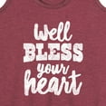thumbnail image 3 of Instant Message - Well Bless Your Heart - Women's Racerback Tank Top, 3 of 6