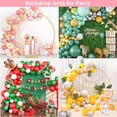 thumbnail image 4 of Suchown Halloween Balloons Arch Backdrop Stand , 6.6FT Round Circle Wedding Arch Metal Frame for Halloween Wedding Ceremony Party Decor, Gold, 4 of 8