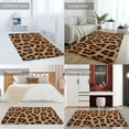 thumbnail image 2 of Brown Leopard Print Carpet Rug for Home Living Room Bedroom Sofa Doormat Decor Area Rug Non-slip Mat, 2 of 6