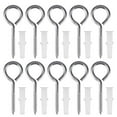 thumbnail image 1 of LEEYNEER 10pcs 304 Stainless Steel Self Tapping Screw Eye Bolt Ring Hook with Expansion Pipe(Closed Loop), 1 of 8