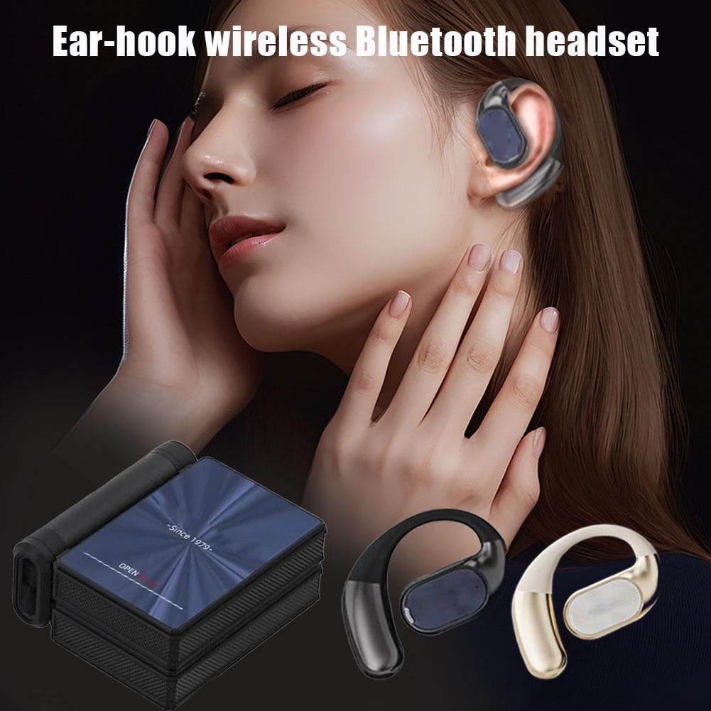 Ear Buds - Headphones Bluetooth with Dual-Fold Design, Noise Isolation, 2026 New Dual Fold Bt Earbuds Open Ear Wireless Bluetooth 6.0, IPX5 Waterproof & Sweatproof for Gym/Running/Workout (Black)