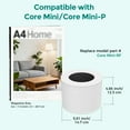 thumbnail image 2 of Fil-fresh 2-Pack Core Mini Replacement Filter for Levoit Core Mini-RF Air Purifiers, 3-in-1 True HEPA Core Mini-RF Filter, High-Efficiency Activated Carbon, Replace Core Mini-RF, 2 of 13