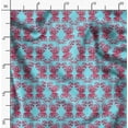 thumbnail image 2 of Soimoi Blue Modal Satin Fabric Butterflies Butterfly Print Sewing Fabric Yard 42 Inch Wide, 2 of 6