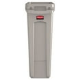 thumbnail image 3 of Rubbermaid Commercial Products Slim Jim Wastebasket, Plastic, Beige, 3 of 7