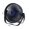 thumbnail image 3 of SPOORYYO Portable Mini Electric Fan Quiet Brushless Turbine Desktop Fan, Wall Mounted USB 3-in-1 - Small and Portable, 3 of 9