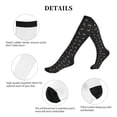 thumbnail image 5 of Lsque Christmas Deers Pattern Sport Compression Socks for Men & Women 15-20 mmHg Knee High Nurse Pregnant Running Medical and Travel Athletic, 5 of 6