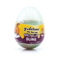 Gudetama The Lazy Egg Metallic Slime & Mini Figure | Green