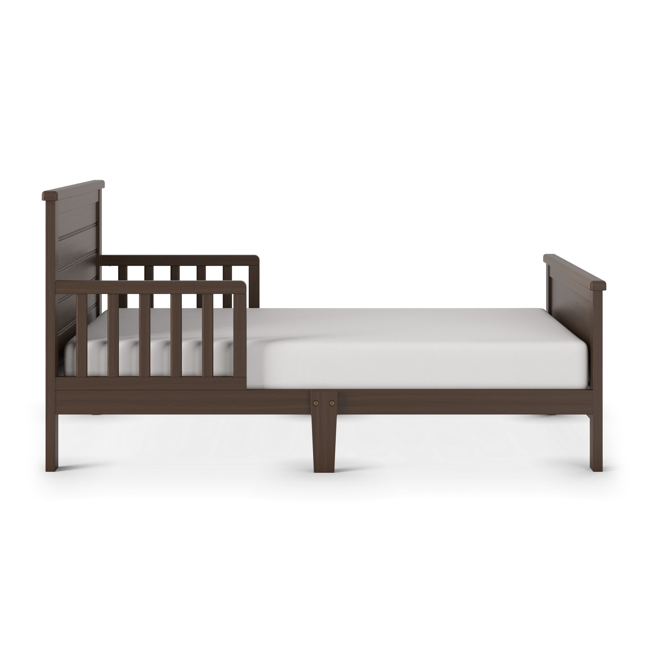 Child Craft Forever Eclectic Woodland Toddler Bed with Rails, Brushed Truffle