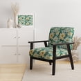 thumbnail image 2 of Designart "Impressionist Verdure" Green Floral Upholstered Accent Chair - Cottage Arm Chair For Living Room, 2 of 7