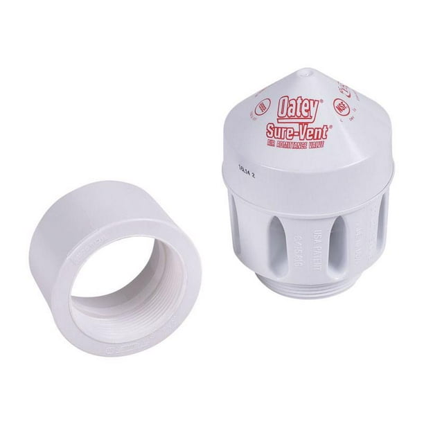 Válvula de admisión de aire Oatey Sure-Vent PVC de 2 pulgadas