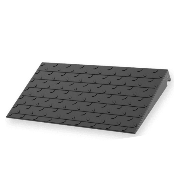 BESEA 2" inch Threshold Ramp Rubber Wheelchair Ramp, No-Slip Surface 3000 Lbs Load Capacity for Home Doorways Driveways Curb