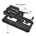 thumbnail image 3 of For OnePlus Nord N300 5G Case Kickstand Phone Cover Full Protection Armor Shockproof Rugged Case with Free 9H Tempered Glass Screen Protector - Black, 3 of 5