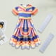 thumbnail image 3 of Conjunto de Cosplay de Color arcoíris ropa holgada para niñas traje de fiesta de estilo informal, 3 of 9