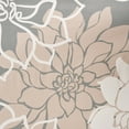 thumbnail image 2 of Madison Park Lola 100% Cotton Floral Printed Shower Curtain, Grey/Peach, 72x72", 2 of 2