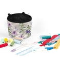 thumbnail image 3 of HELLHERO Purple Floral Removable Storage Bag Sewing Machine Pad Durable Waterproof to Keep Tidy for Most Sewing Machines, 3 of 5
