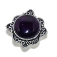 thumbnail image 2 of Natural Sage Amethyst Gemstone Handmade 925 Sterling Silver Ring Size 8, 2 of 2