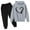 Z-Grey4, variant on Byoo Toddler Girls Outfit Sets Full Sleeve Hoodie Shirt Joggers Sweatsuit Sets 2 Piece Kids Comfy Tracksuit Sets