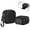 Black, variant on Faux Leather Case for Galaxy Buds 4/4 Pro, Lychee Texture Faux Leather Cover with Phone Stand, Anti-Scratch Protective Shell