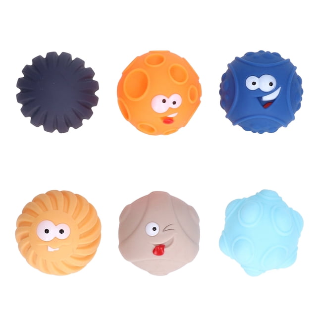 Pelotas Para Apretar, Textura Suave, Juguetes De Baño Para Aliviar El Estrés, Exploración Táctil, PVC Seguro, Bolas Sensoriales De Chirrido Ligero, Cognición Espacial Para OTVIAP Sensory Squeeze Toys