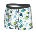 thumbnail image 5 of Goofa Cartoon Sea Creatures Printed Men's Boxer Briefs Underwear, Moisture-Wicking Underwear, Trunk,Soft and Breathable Cotton Underwear-Small, 5 of 9