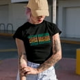 thumbnail image 2 of Little Brother, Younger Sibling in the Family Themed, Groovy Retro Wavy Text Merch Gift, Black T-Shirt, Medium, 2 of 5