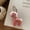 Pink Pony Chain Pendant, variant on New Korean ins style embroidered flower pony pendant, cute bead chain keychain, versatile bag accessory
