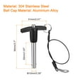 thumbnail image 2 of Unique Bargains T Handle Lock Pins, 25/64' Pin Dia. 1-31/32' Usage Length Stainless Steel Push-Button Quick Release Pin, 2 of 5