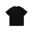 thumbnail image 2 of Women's T Shirts Summer Tops Simple Heart Graphic Shirts Sayings Short Sleeve Vacation Casual Blouse Thankful teeHappy New Year 2025" Festive Black T-Shirt - Golden Glitter Graphics, Casual Round Ne, 2 of 6