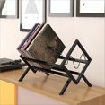 thumbnail image 2 of Record Rack, Desktop Book and Magazine Rack, Metal Display Rack, CD Record Multifunctional Organizer, Storage Rack, 2 of 5